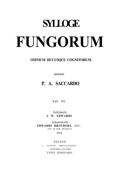 FUNGORUM