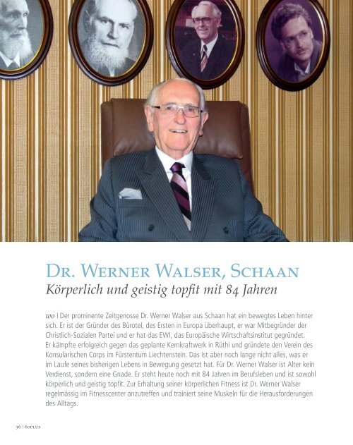 Dr. Werner Walser, Schaan