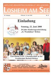 i Die Tourist-Info - Gemeinde Losheim am See