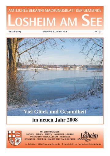 Beiträge per E-Mail - Gemeinde Losheim am See