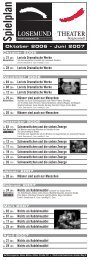 Spielplan - Losemund Theater