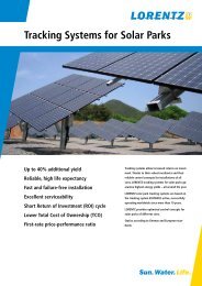 Tracking Systems for Solar Parks - Lorentz