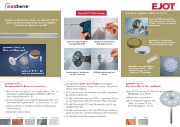 Das EJOT® STR-Prinzip