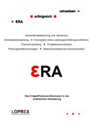 ERA umsetzen erfolgreich - LOPREX GmbH