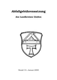 Abfallgebührensatzung des Landkreis Gießen - Stadt Lollar