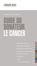 Guide du donateur - Le cancer_FR_CRB.indd - Lombard Odier