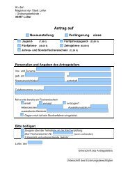 Antrag auf - Stadt Lollar