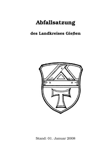 Abfallsatzung des Landkreis Gießen - Stadt Lollar