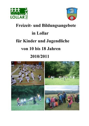 für Kinder und Jugendliche von 10 bis 18 Jahren - Stadt Lollar