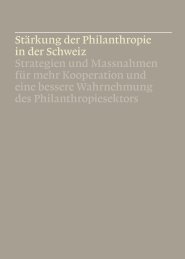 Stärkung der Philanthropie in der Schweiz Strategien und ... - FSG