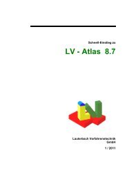 Schnelleinstieg zu LV Software - Lauterbach Verfahrenstechnik