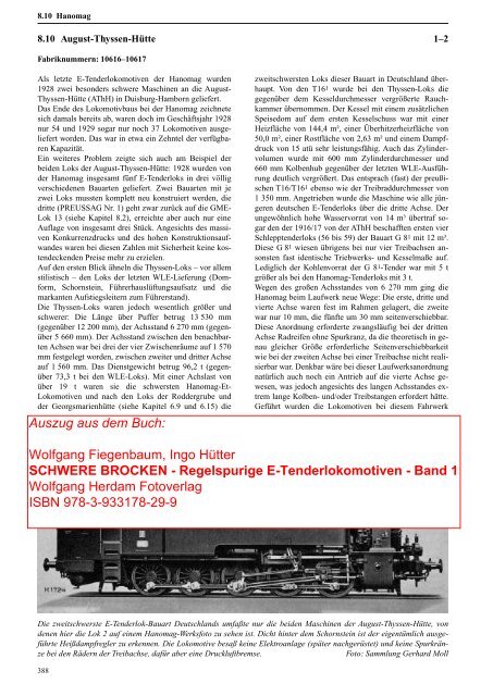 Kapitel 8.10 (Hanomag August-Thyssen-Hütte) - Die Lokomotive