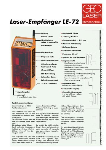 Laser-Empfänger LE-72