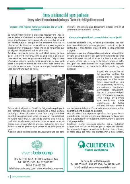 La Revista-Maig 2010 - Institut Horticultura i Jardineria de Reus.