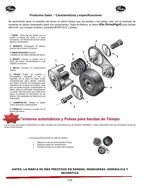 hidráulica y neumática. - Gates de México SA de CV