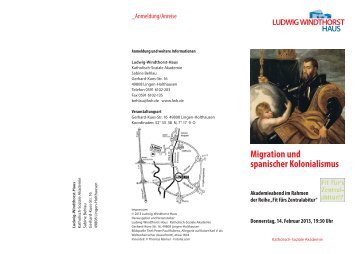 Migration und spanischer Kolonialismus - Kath.de