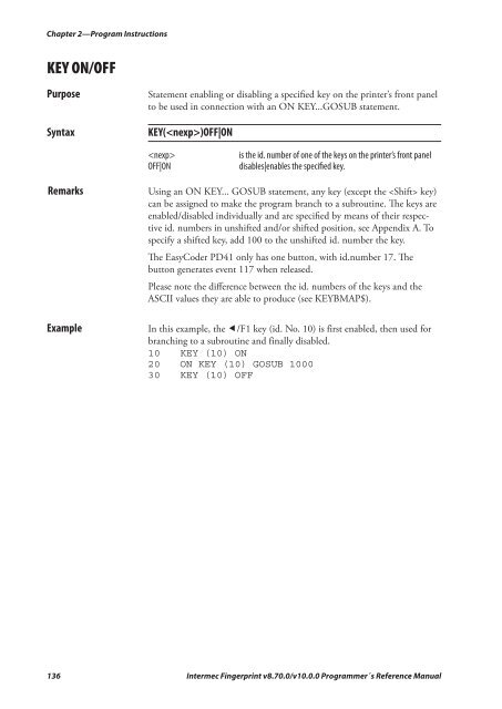 Programmer's Reference Manual Intermec Fingerprint® v8.70.0 ...