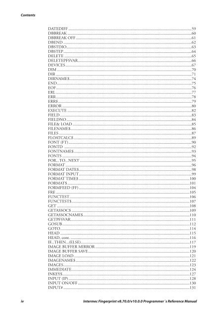 Programmer's Reference Manual Intermec Fingerprint® v8.70.0 ...