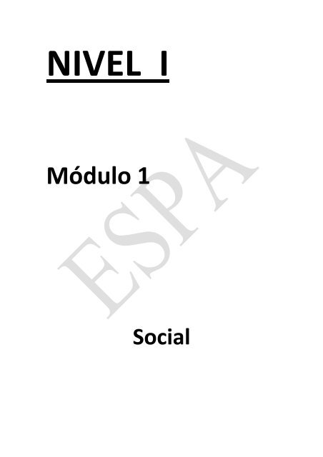 Módulo 1 - CEAAltiplanoSociales - home