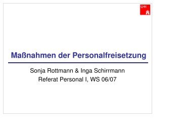 Maßnahmen der Personalfreisetzung - Logistikjob.de