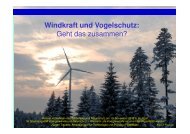 Windkraft und Vogelschutz - LNV