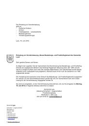 Bestattungs- und Friedhofreglement - Gemeinde Lyss