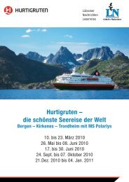 Hurtigruten - LN-Hapag-LLoyd Reisebüro Lübeck