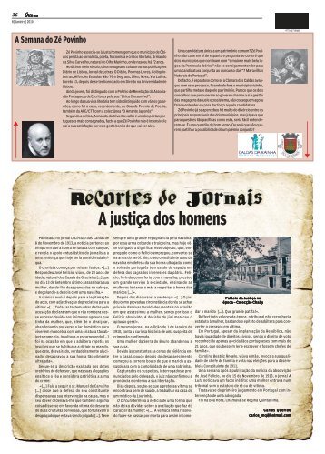 A Semana do Zé Povinho - Gazeta Das Caldas