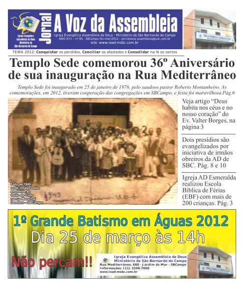 Jornal A Voz da Assembleia - Valter Borges