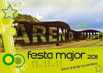Programa de la Festa Major 2011 - Ajuntament d'Arenys de Munt