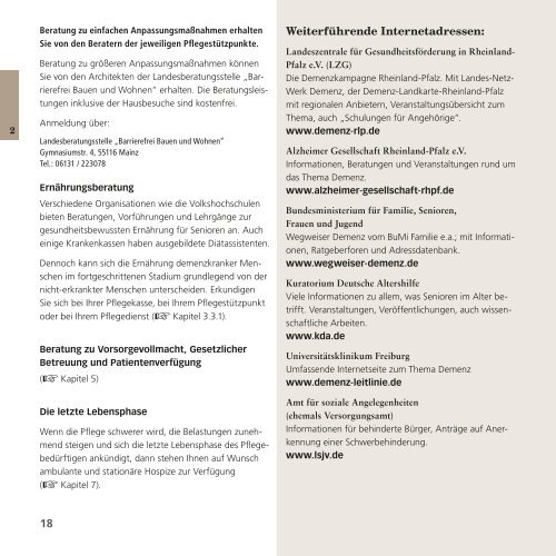 Download Demenzwegweiser als pdf-Datei - Landkreis Südliche ...