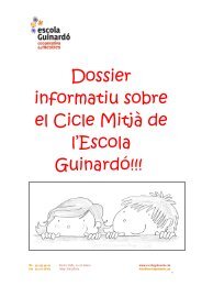 Dossier informatiu sobre el Cicle Mitjà de l'Escola Guinardó!!!