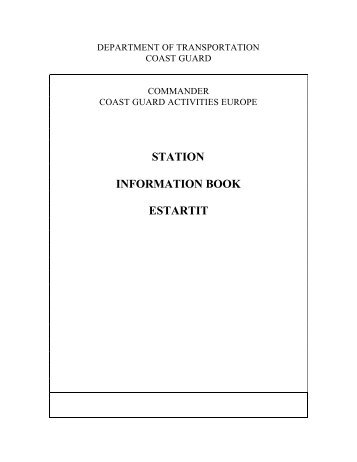STATION INFORMATION BOOK ESTARTIT - loran-history.info