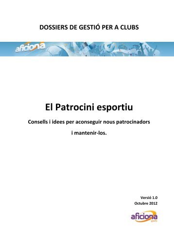 El Patrocini esportiu - Aficiona