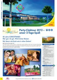 Party-Clubtour 2013 – unser 3-tage-spaß - LMS Reisen
