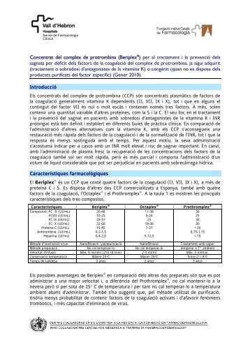 INFORME PARA LA COMISION FARMACOTERAPEUTICA