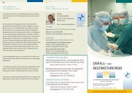 Flyer der Unfall- und Gelenkchirurgie ansehen