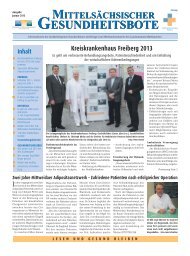 Januar 2013 - Landkreis Mittweida Krankenhaus gGmbH