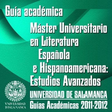 Asignaturas (Guía Académica) - Universidad de Salamanca