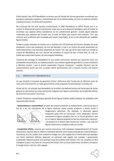 Geometria Fractal: jugant amb el caos i la natura - Facultat de ...