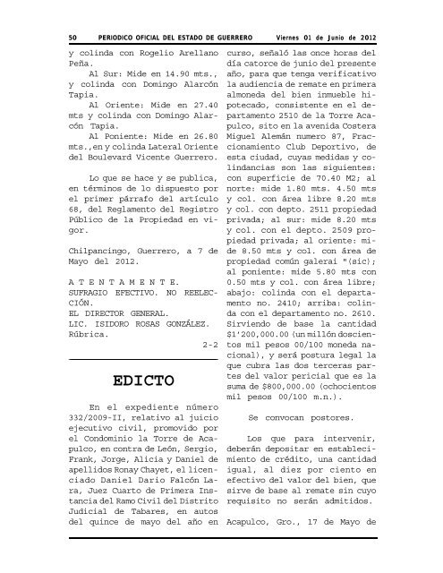 Consultar Archivo Completo - Periódico Oficial - Estado de Guerrero