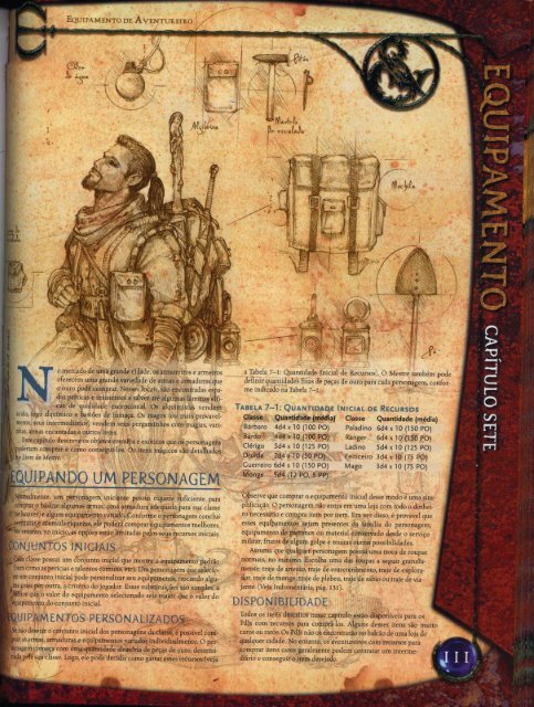 Livro do jogador D&D 3.5 - Equipamentos, armas e ... - DDOBrasil