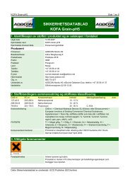 SIKKERHETSDATABLAD KOFA Grain-pH5 - Addcon