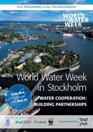 World Water Week in Stockholm