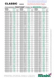 Madeira Classic 40 Color Chart