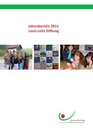 Jahresbericht 2011 Louis Leitz Stiftung