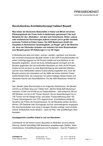 Artikel zum Download (pdf-Format) - ADK Modulraum