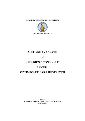 metode avansate de gradient conjugat pentru optimizare fara