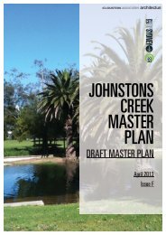 johnstons creek master plan - City of Sydney - NSW Government