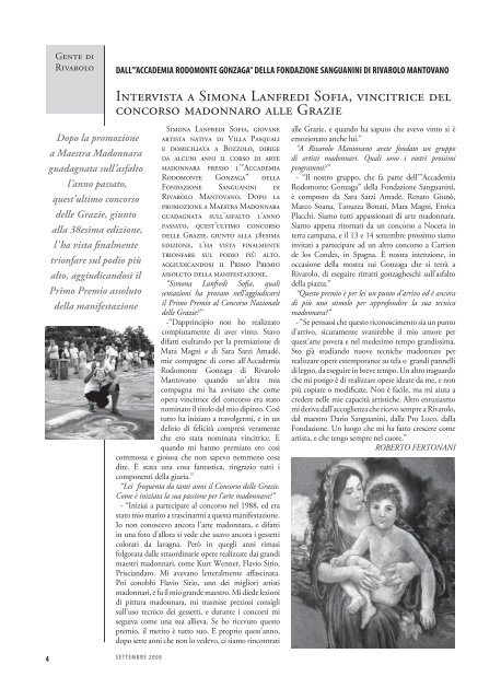 La Lanterna n°83 settembre 2008 - Fondazione Sanguanini
